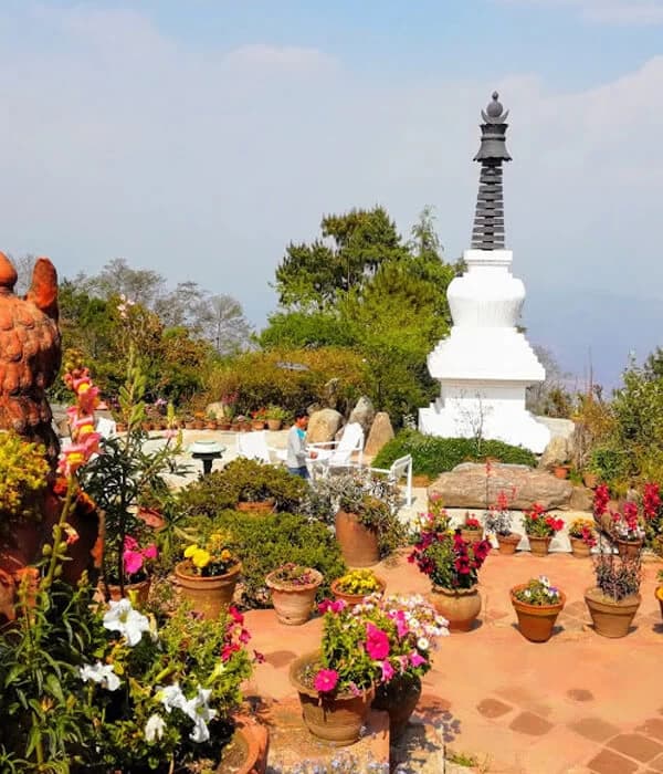 A chhorten at Pharping