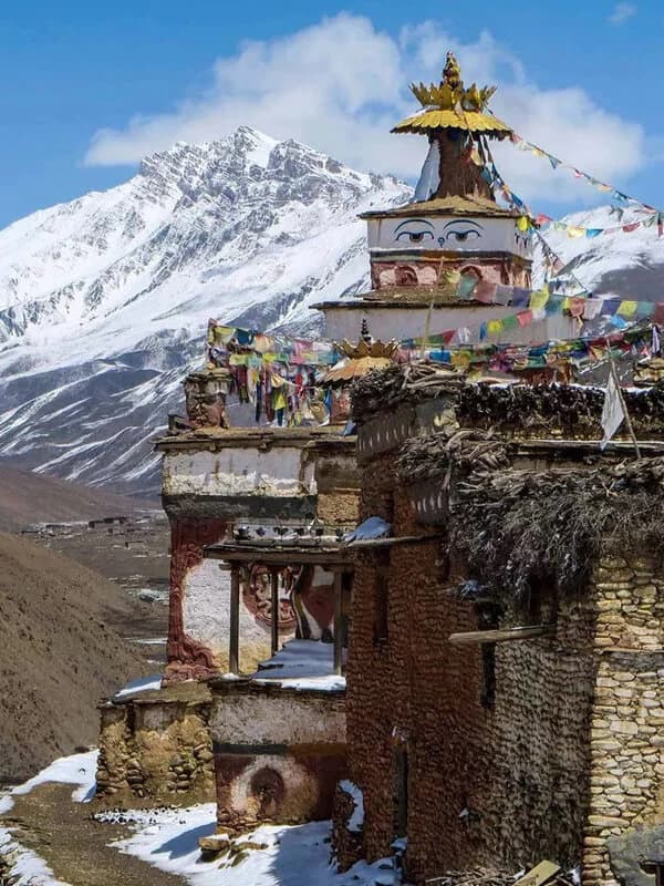 Dolpo Village and Barley Field