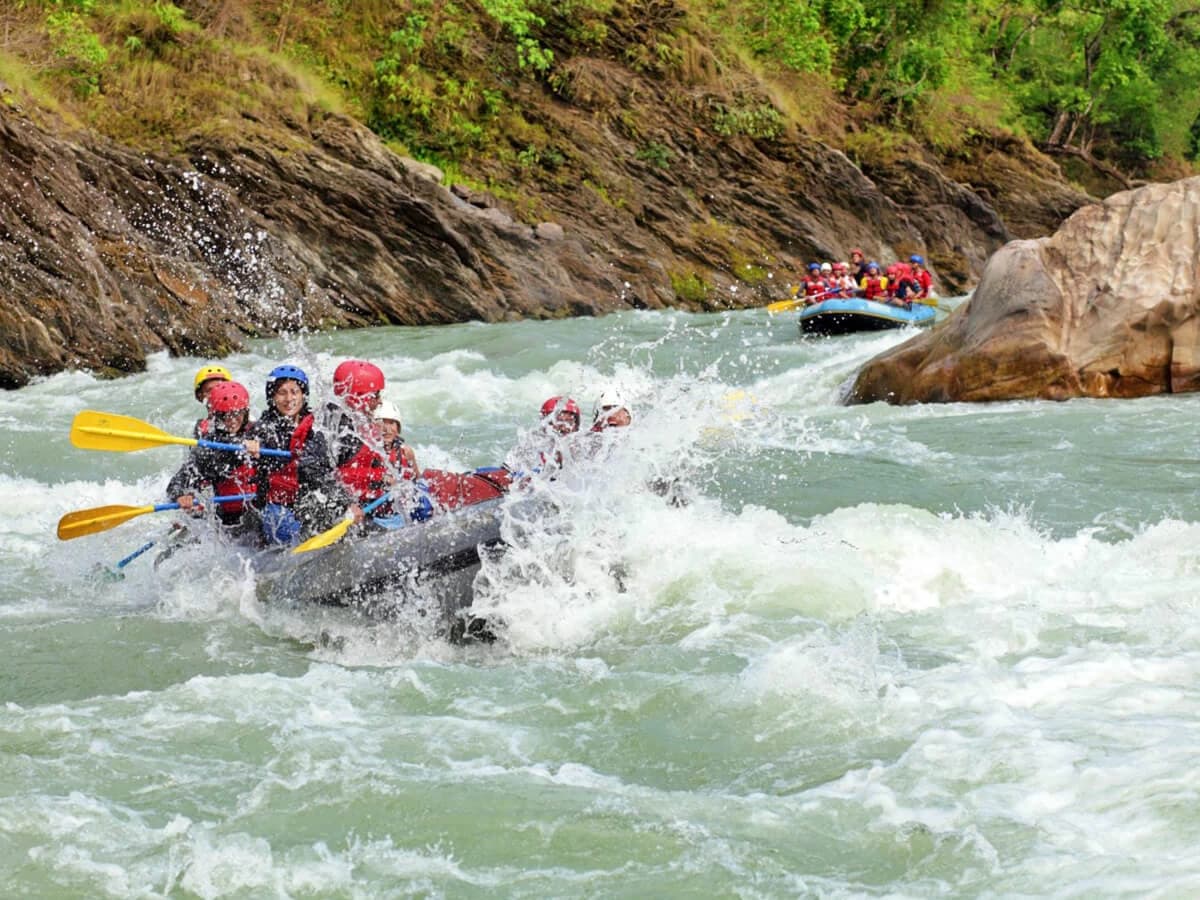 Rafting in Trishuli River