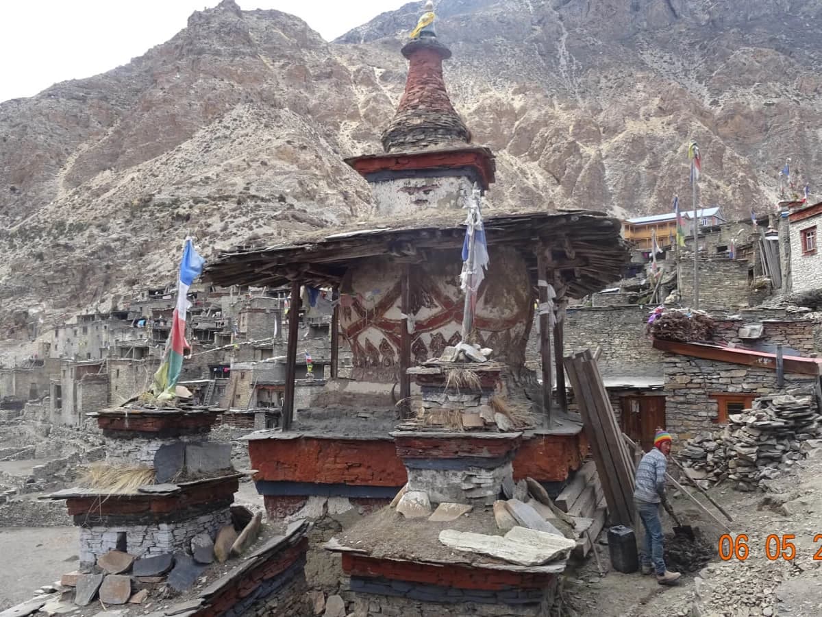 A Buddhist monumetns at Nar VIllage