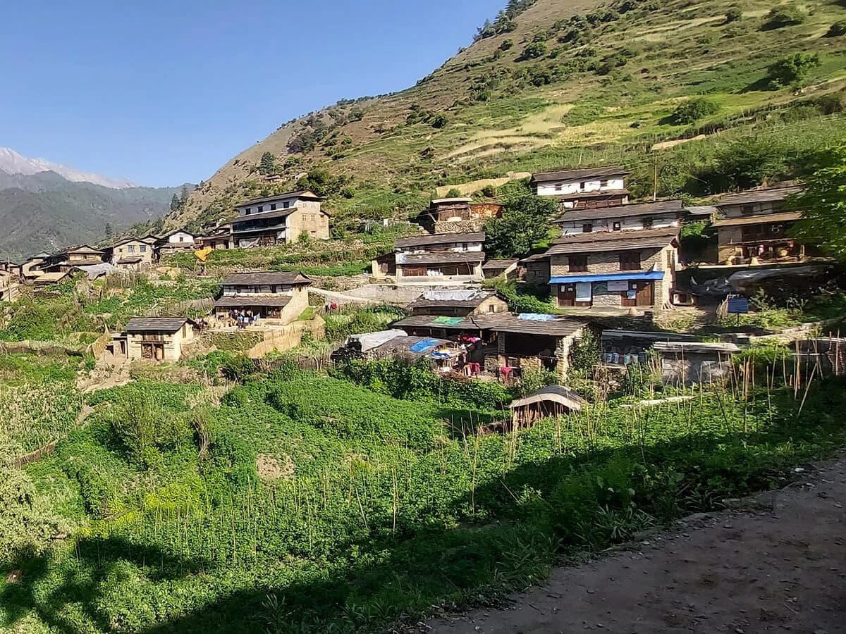 A rural village in Gurja Khani
