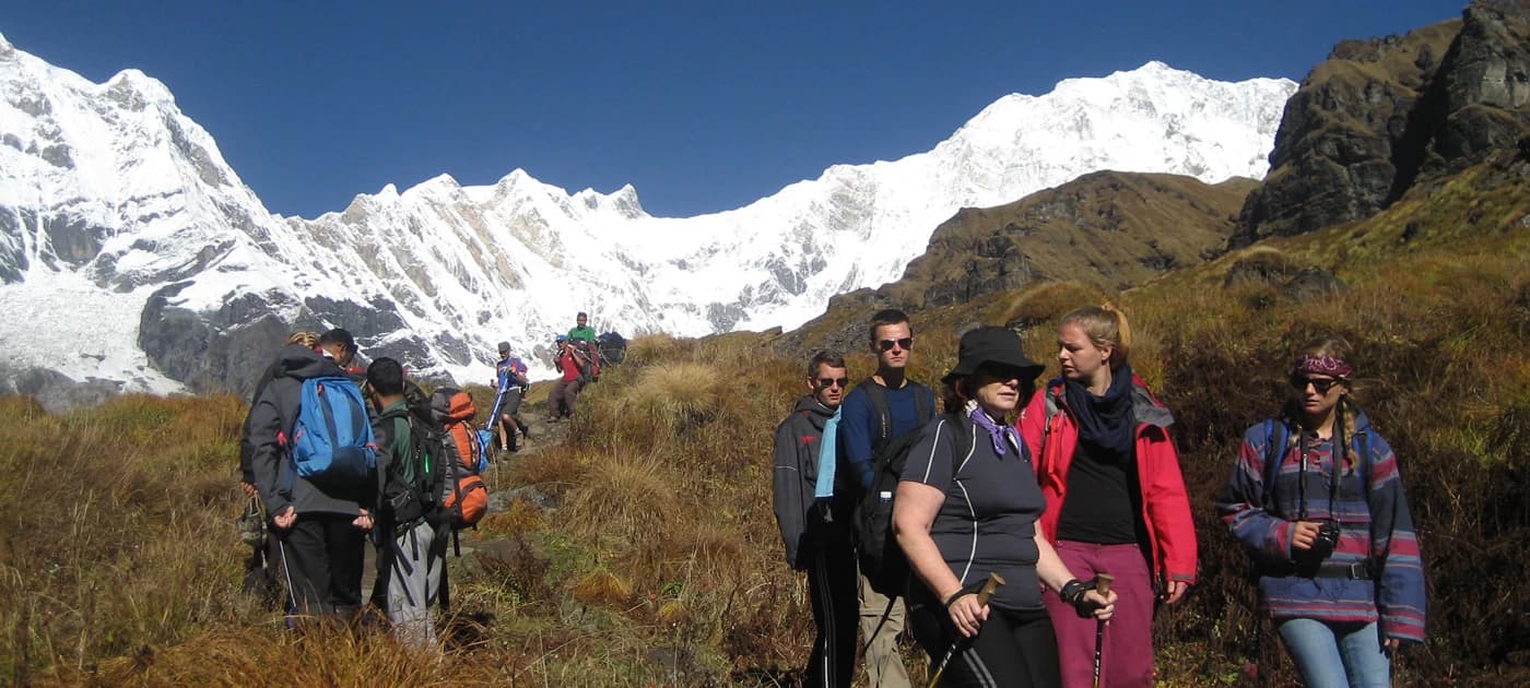 Annapurna Base Camp into the heart of Himalaya in Nepal
