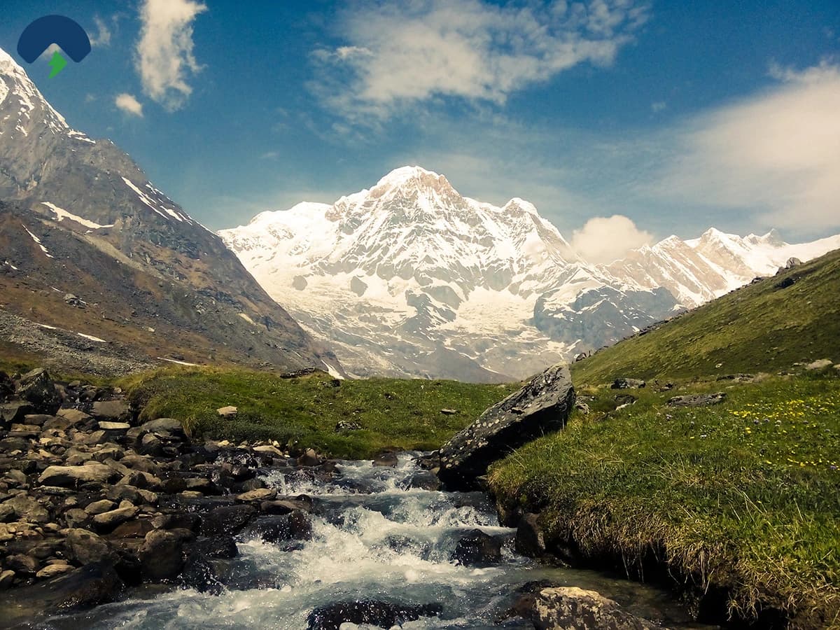 Annapurna base camp with river view
