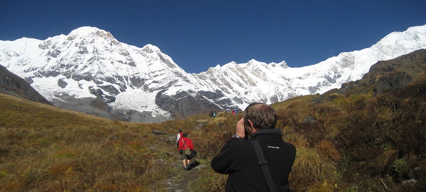 Hike towards annapurna base camp