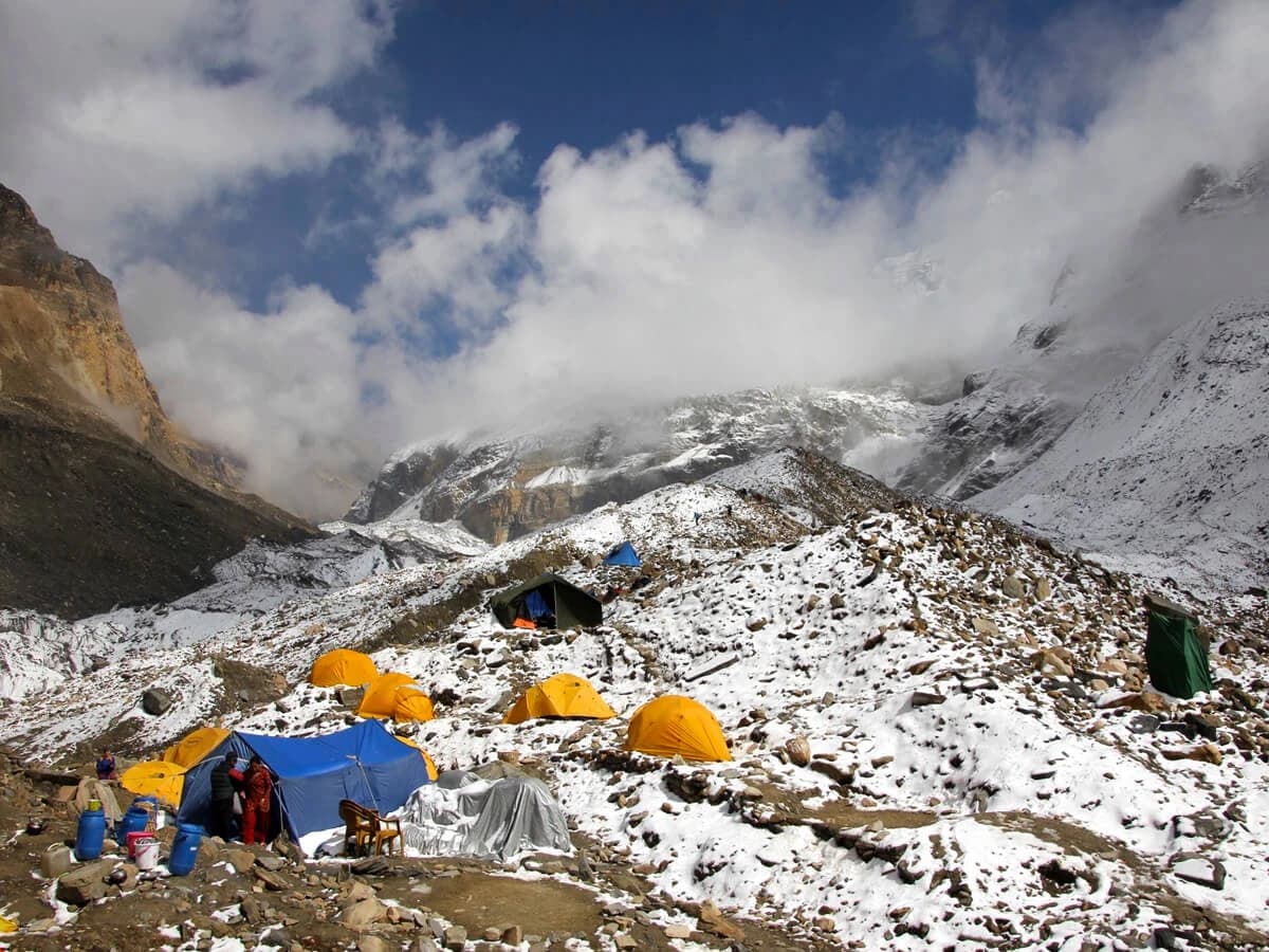 Japanese Base Camp in Dhaulaigiri Circuit Trek