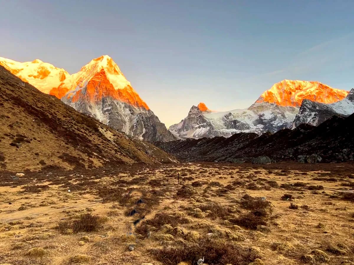 Sunset on Kanchenjunga range