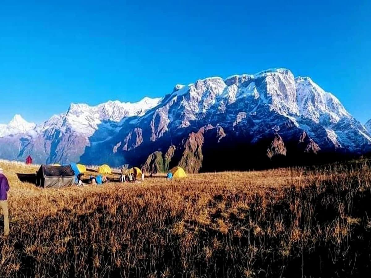 View from Kori in Namun La Pass Trek