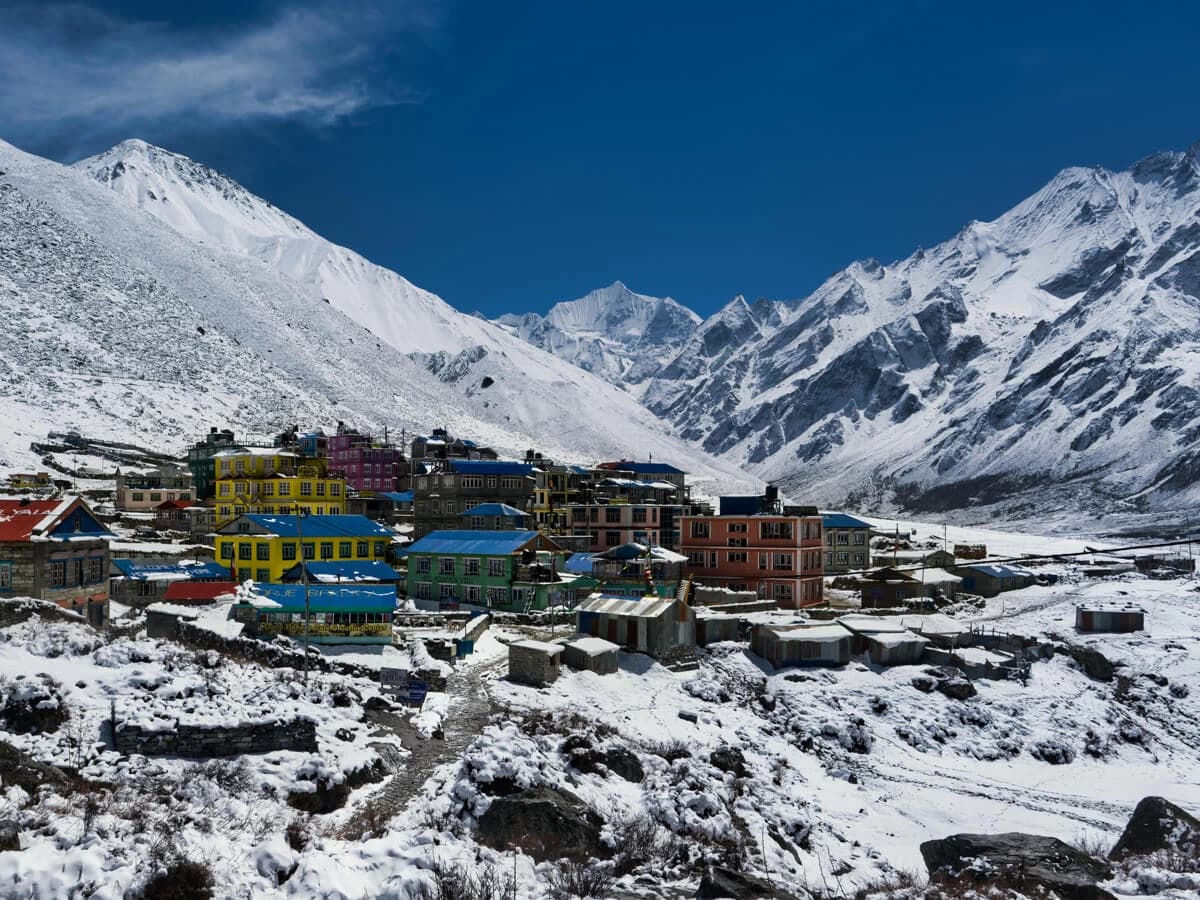 Kyanjin Gompa Village in Langtang Valley