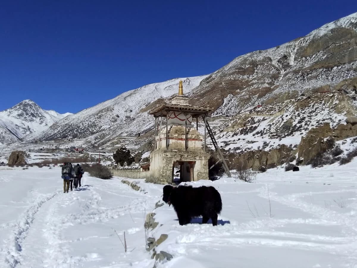 Manang in winter 2023