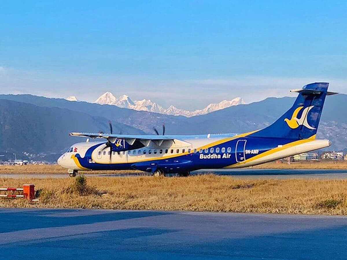 Buddha Air ready to take off for mountain flight