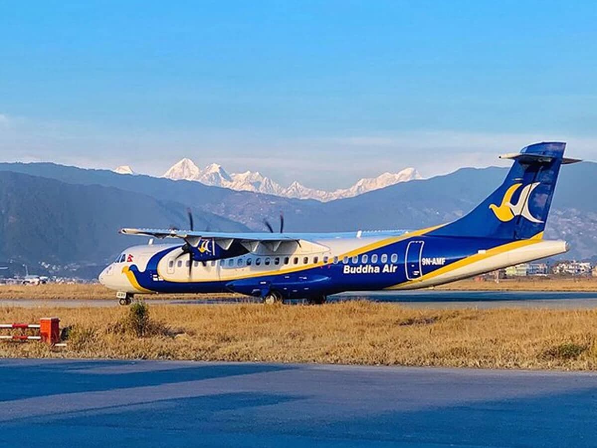 Nepal mountain flight by Buddha Air