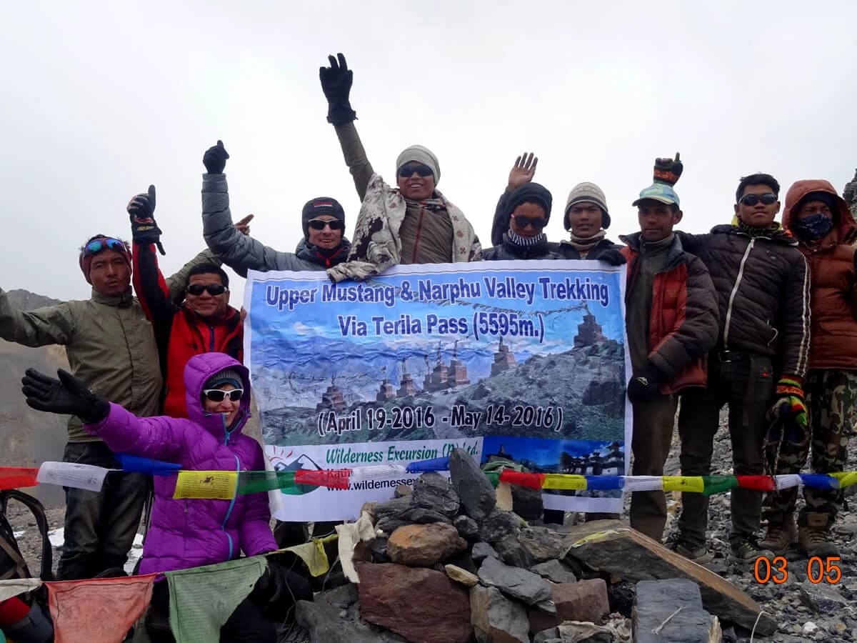 Our terila pass trek team