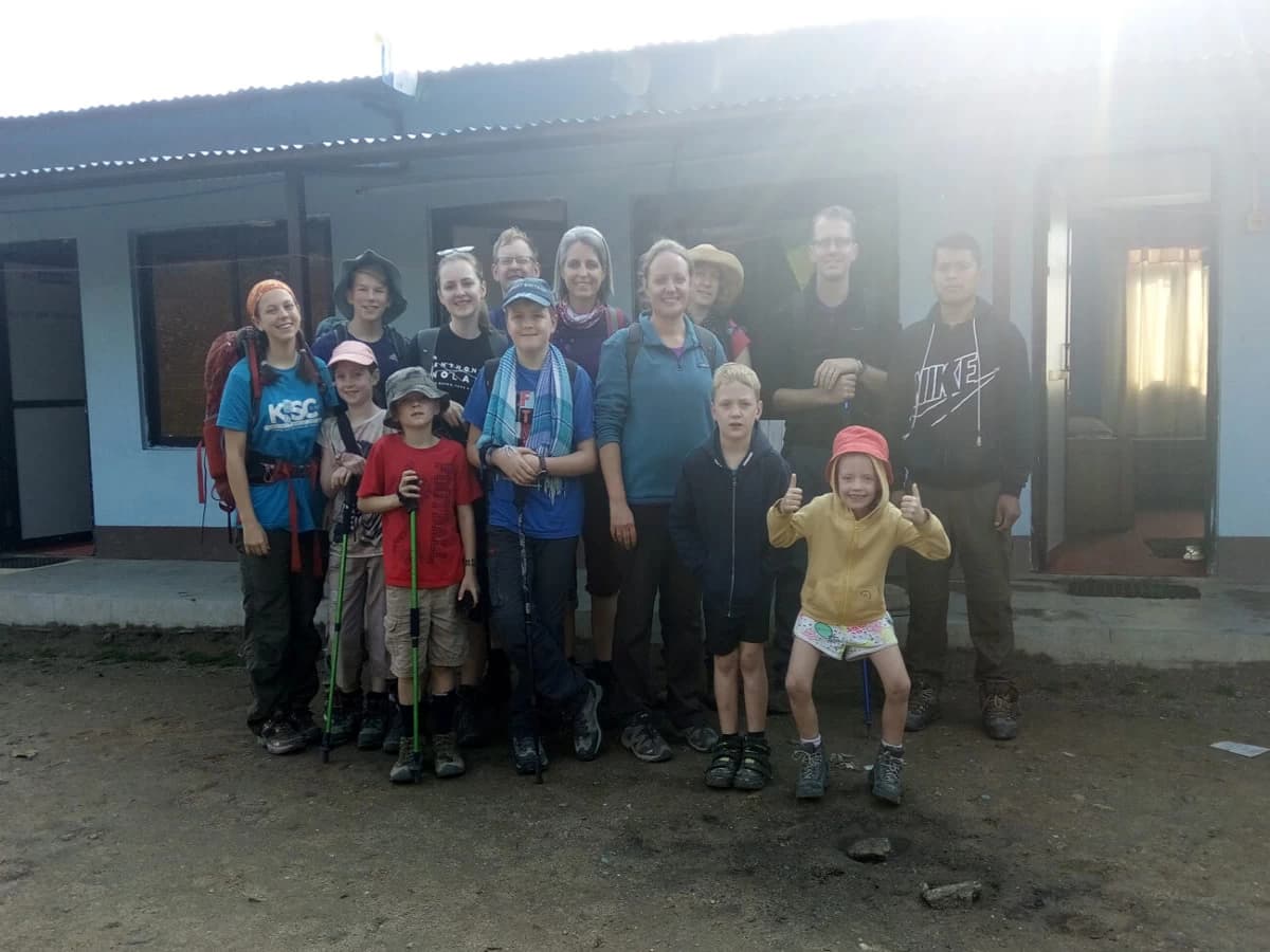Students adventure trek in Nepal