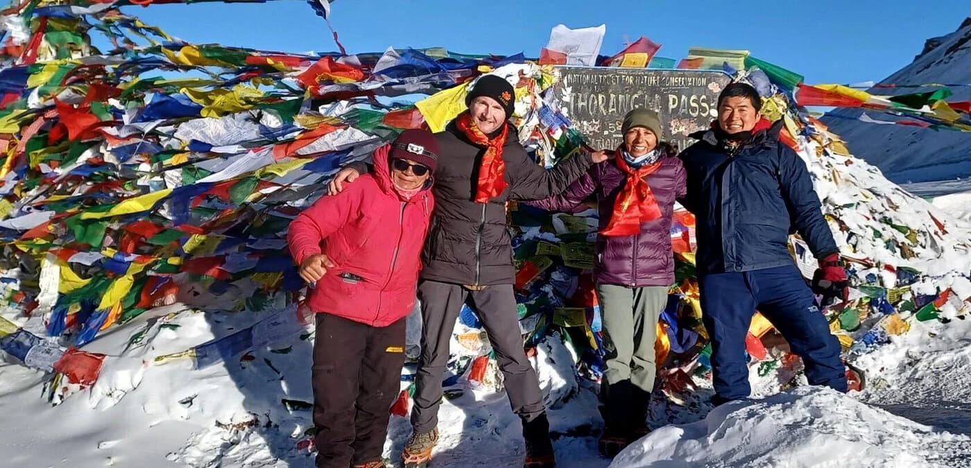 Safe and successful Thorong La Pass trek