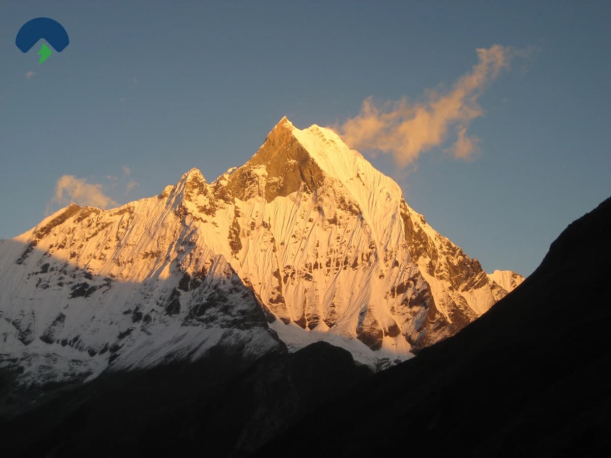 Sunset on fishtail mountain