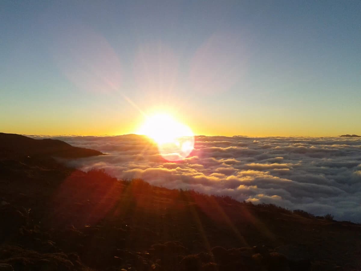 Sunset view from Lauribina in Gosakunda Trek
