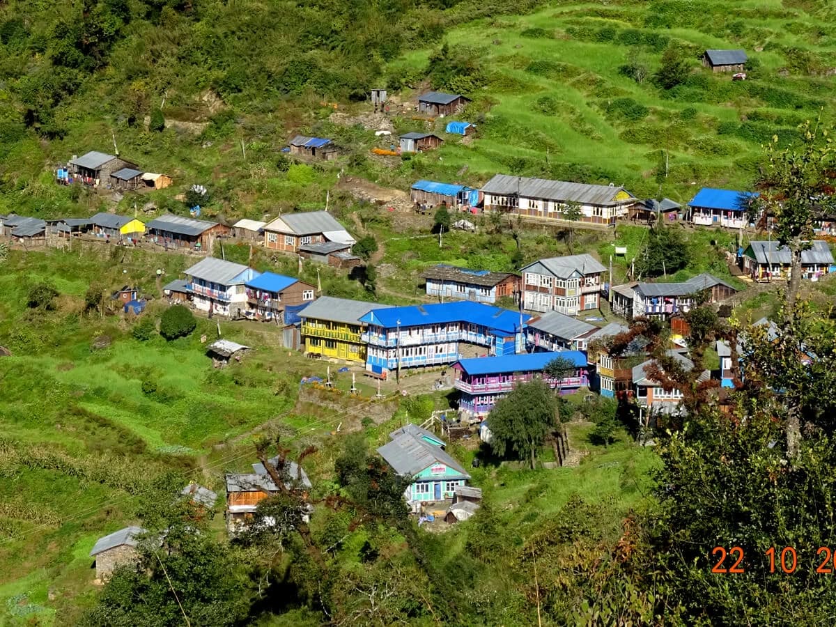 Tatopani Village in Tamang Heritage Trail Trek