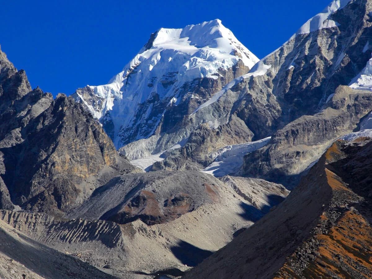 A peak above Tilman Pass high camp
