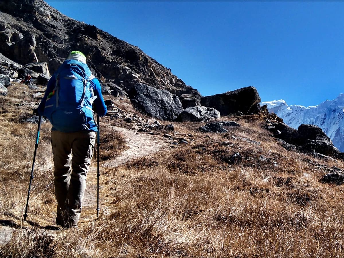 Trekking to the Kanchenjunga north base camp