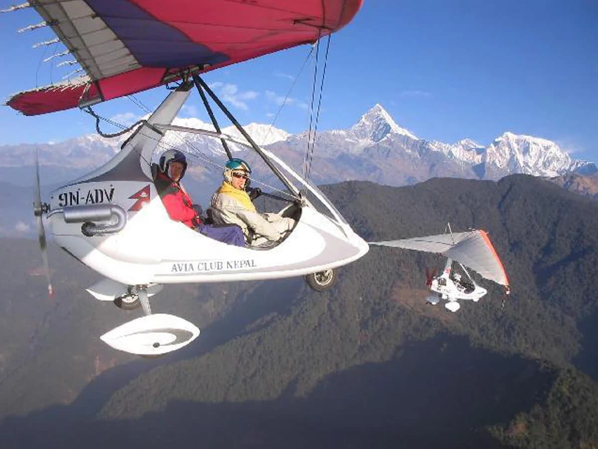 Ultralight flight from Pokhara