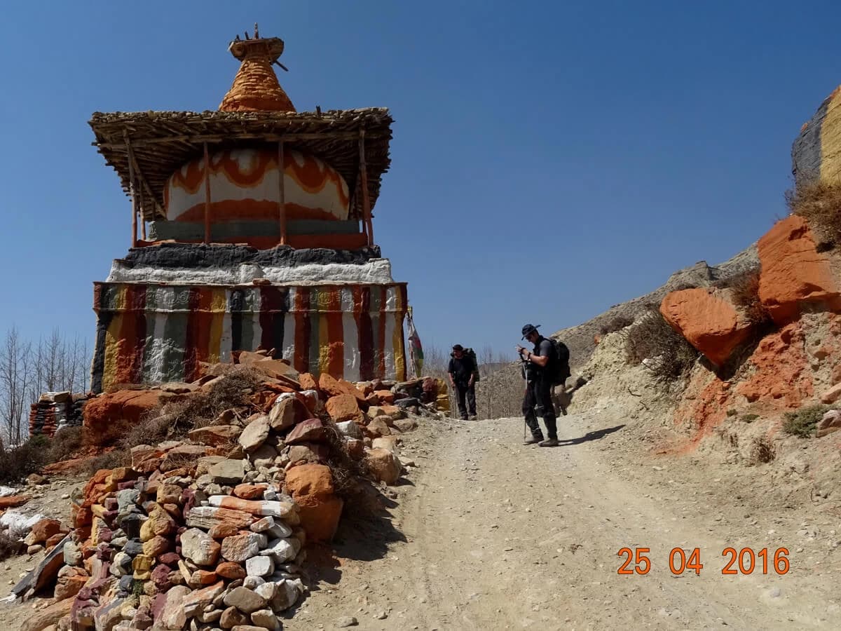 A chhorten in Upper Msuatng