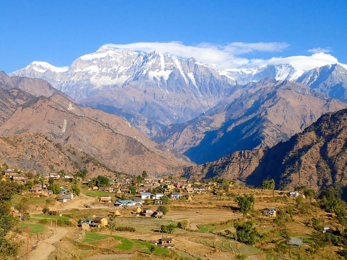 View of Dhulagiri from Dhorpatan