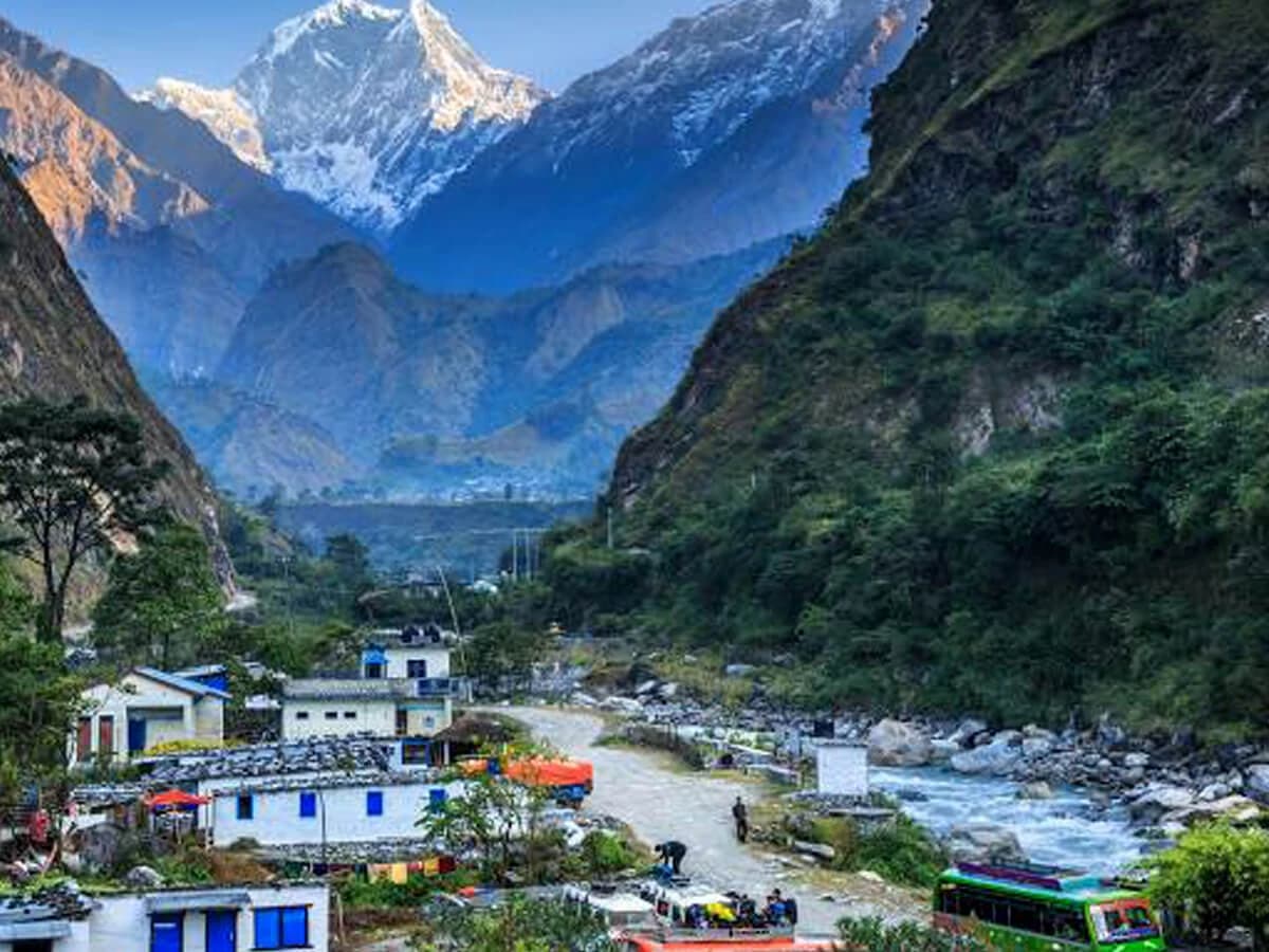 View of Nilgiri from Tatopani Myagdi