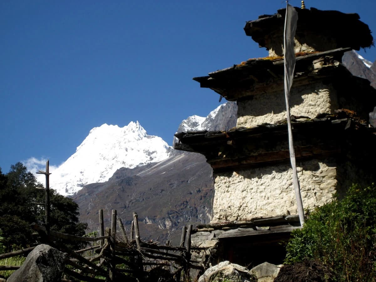 View of Naike Peak and Kani from Shyo Village