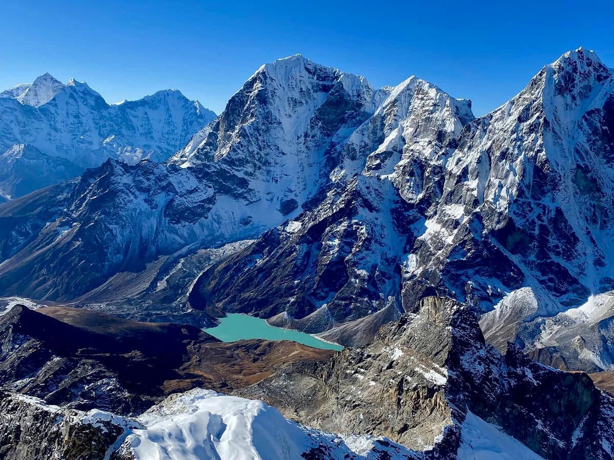 Looking south view from Lobuche Peak
