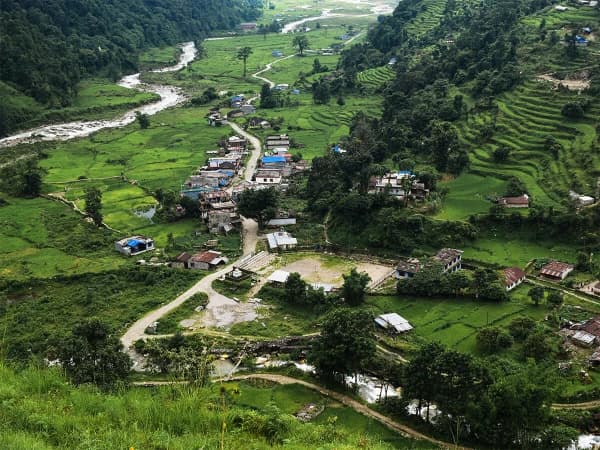 Lumle bazar of pokhara