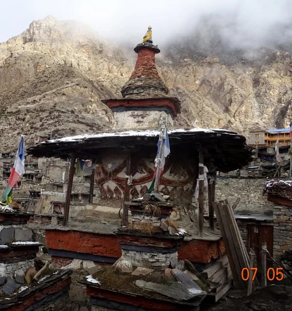 A buddhist shrine at Nar Village