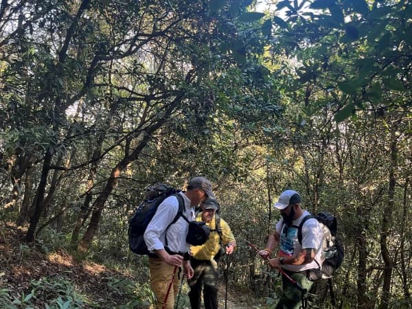Hiking In Forest Trail Bhaktapur To Ranikot Namo Buddha