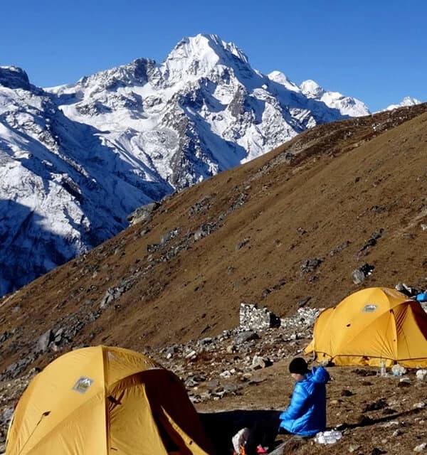 Langtang Ganjala Pass Trek camp