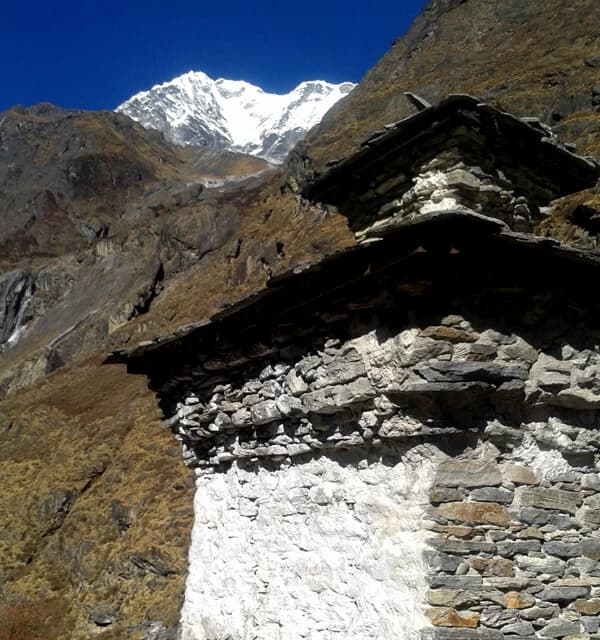A mani and Langtang Lirung Himal