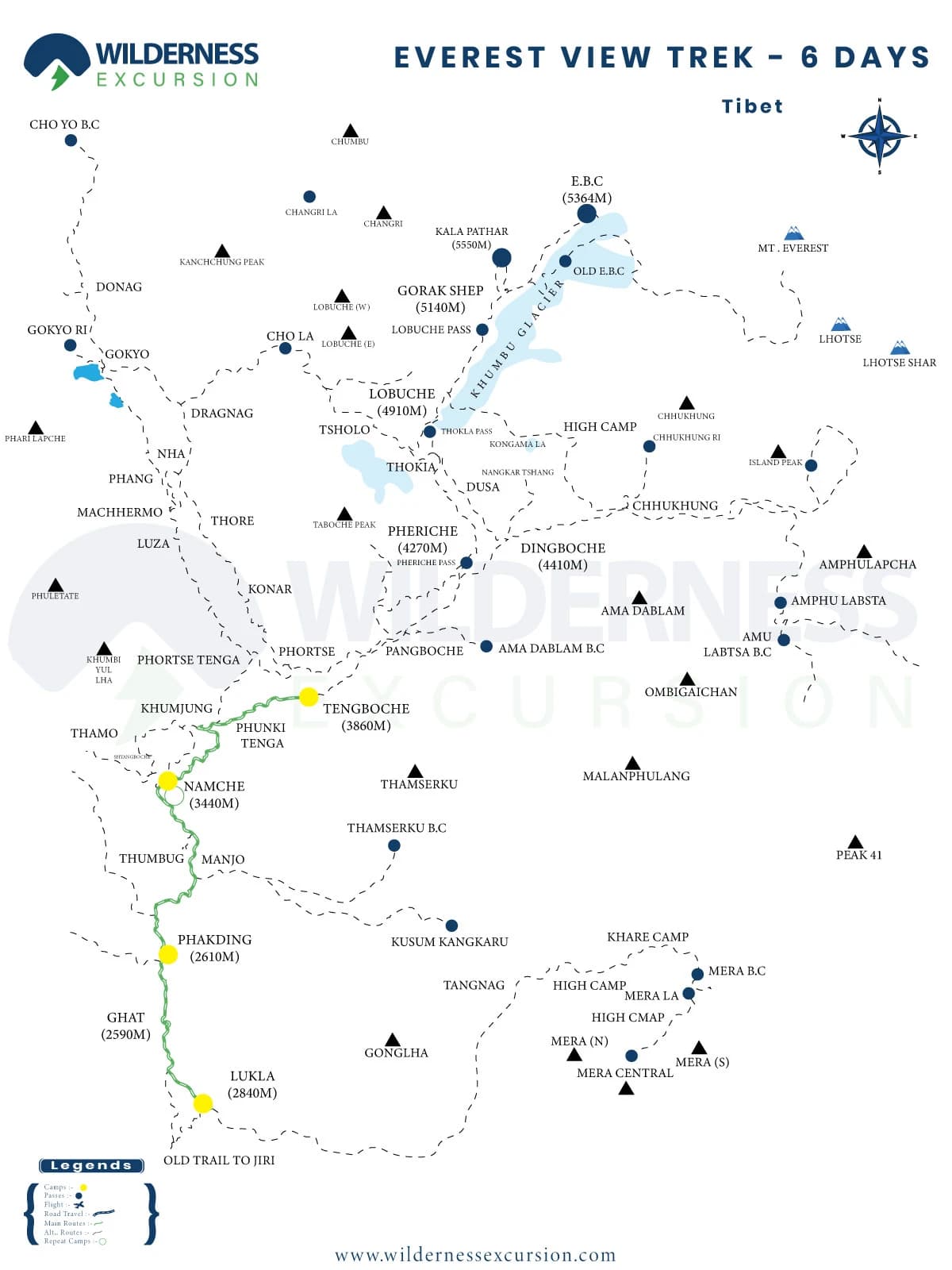Everest View Trek Map