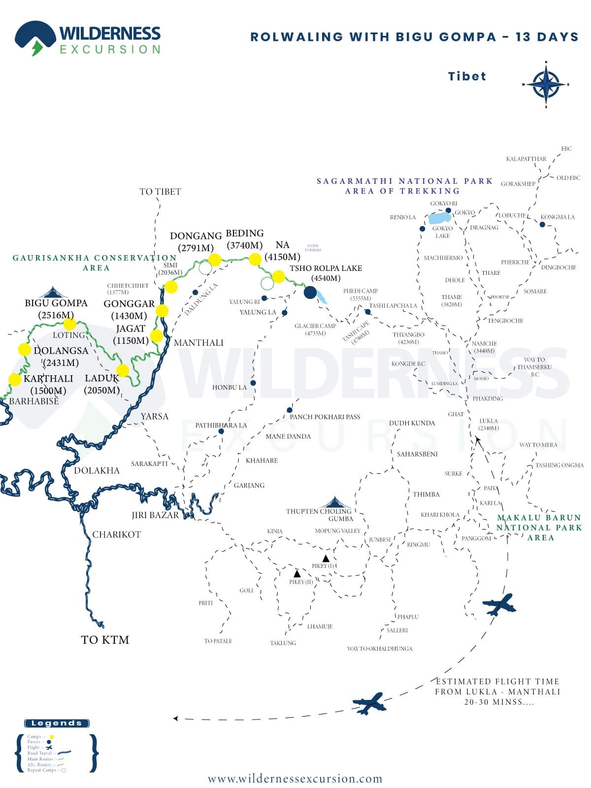 Rolwaling Valley and Bigu Gompa Trek