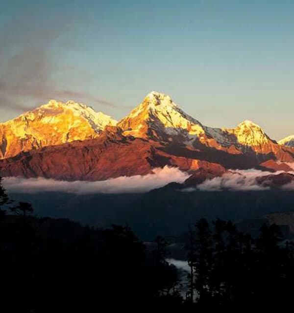 Sunset from Khopra Danda