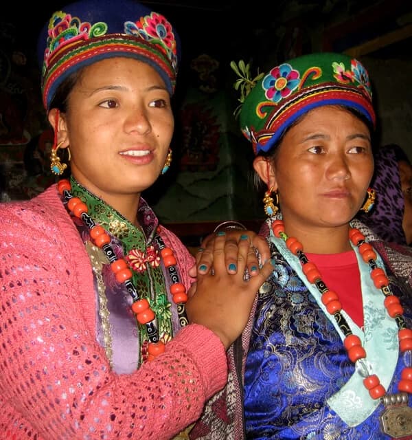 typical tamang girls at gatlang village
