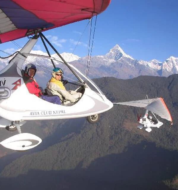 Ultralight flight in Pokhara