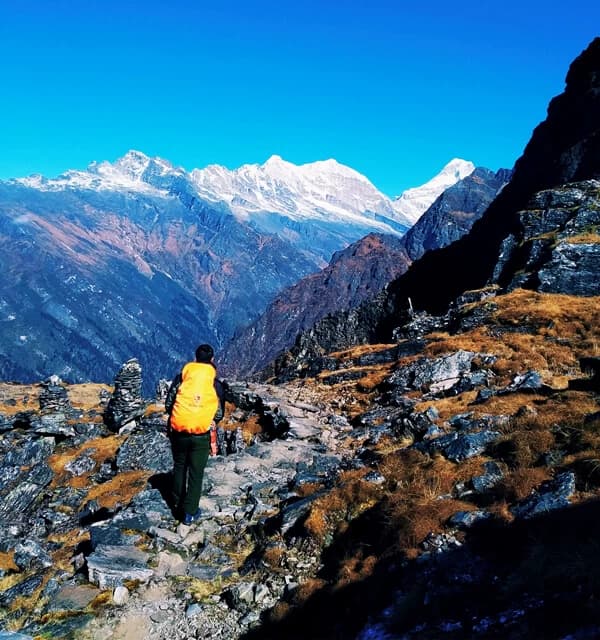 On the way to hurhure pass in lower solukhumbu
