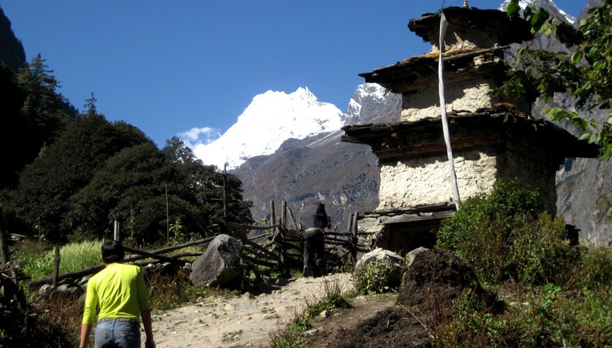 A Buddhist shrine; Kani at Shyo Village in Manaslu